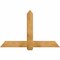 Ekena Millwork Eugene Rough Sawn Timber Gable Bracket, Western Red Cedar, 60"W x 38"H x 6"D x 6"F, 15/12 Pitch GBW060X38X0606EUG00RWR - alternate 1